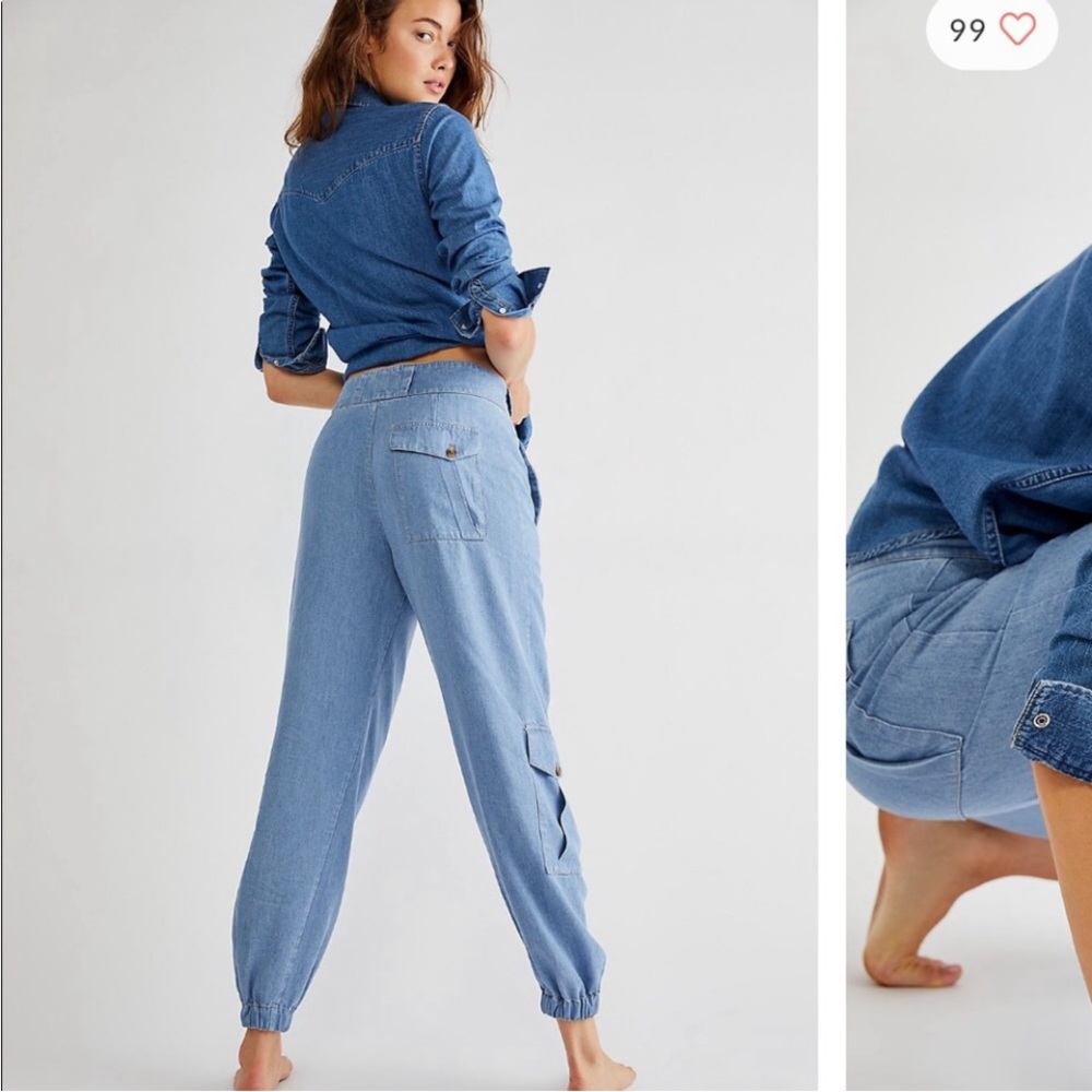 Free People Closed Jogger Jeans Size 34 - Picture 3 of 4